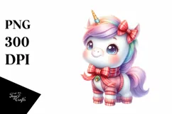 Pastell Baby Unicorn Clipart Product Image 1