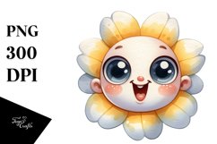 Funny Expressive Flower,Transparent PNG Product Image 1