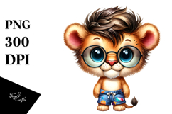 Beach Lion Baby PNG Product Image 1