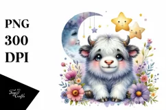 Whimsical Baby Musk Ox Clipart Product Image 3