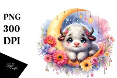 Colorful Baby Musk Ox Clipart Product Image 1