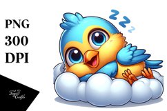 Colorful Baby Finch PNG Product Image 1