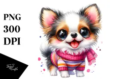 Cute Cartoon Chihuahua PNG Product Image 1