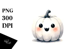 Funny Watercolor Pumpkin PNG Product Image 1