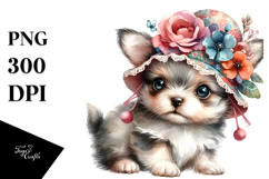 Digital Baby Deer Sleeping on Flower PNG Product Image 1