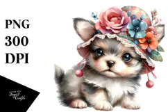 Digital Baby Deer Sleeping on Flower PNG Product Image 1