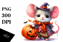 Baby Mouse Halloween Pumpkin | Clipart Product Image 1