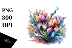 Pastel Wooden Iris PNG Product Image 1