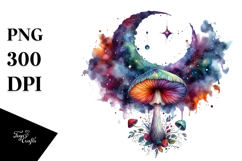 Colorful Magical Celestial Astral Mushroom | Sublimation Product Image 1