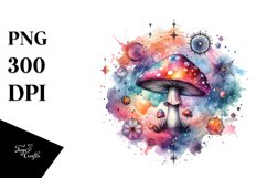 Magical Celestial Mushroom | Clipart Product Image 3
