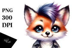 Smiling Baby Fox PNG Product Image 1
