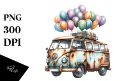 Watercolor Vintage Rusted Campervan, 20 oz Tumbler Product Image 1