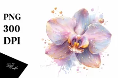 Pastel Shiny Orchid made of Transparent Product Image 1