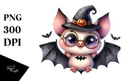 Funny Haloween Bat Centered | Clipart Product Image 1