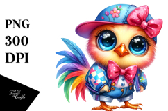 Vibrant Cute Baby Rooster Product Image 1