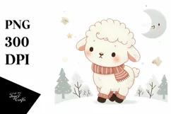 cute Baby Lamb, Transparent PNG Product Image 1