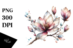Colorful Magnolia Made of PNG Product Image 1