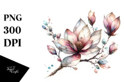Colorful Magnolia Made of PNG Product Image 1