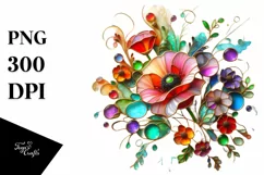 Watercolor Luxury Flower Splash Clipart Product Image 3