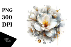 Abstract Golden Freesia PNG Product Image 1