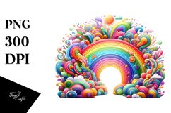 Colorful Vibrant Tree | Sublimation Clipart Product Image 3