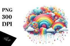 Colorful Vibrant Tree | Sublimation Clipart Product Image 1