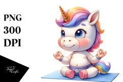 Pastell Baby Unicorn Instructor | Clipart Product Image 3