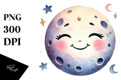 Whimsical Moon and Stars PNG Product Image 1