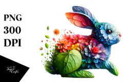 Vibrant Bunny Mushroom, Transparent PNG Product Image 1