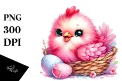 Cute Baby Rooster on Carusell PNG Product Image 1