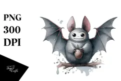 Funny Bat Painting, Playful PNG Product Image 1