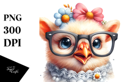 Funny Baby Rooster Lamb, PNG Product Image 1