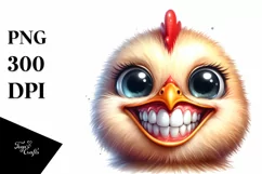 Funny Baby Chicken Portrait | Clipart Product Image 1