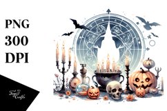 Simple Halloween Mystic Ritual | Clipart Product Image 3