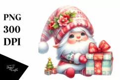 Cute Baby Gnome Christmas Sublimation Clipart Product Image 3