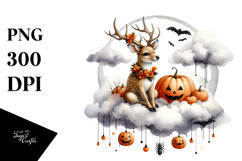 Cool Looking Hair Deer for Halloween PNG Product Image 1