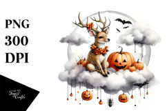 Cool Looking Hair Deer for Halloween PNG Product Image 1