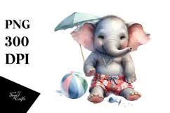 Digital Baby Elephant, Transparent PNG Product Image 1