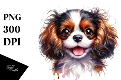 Watercolor Baby Cavalier King Charles Spaniel Product Image 1