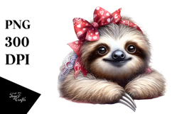 Adorable Baby Sloth Adorned PNG Product Image 1