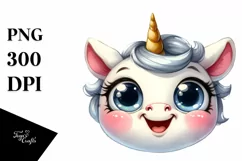 Funny Baby Unicorn with Big Eyes Product Image 1