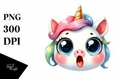 Funny Baby Unicorn with Big Eyes Product Image 1