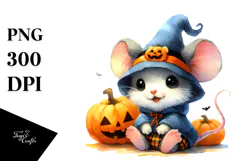 Cute Baby Mouse for Halloween Scene | Sublimation | Clipart Product Image 1