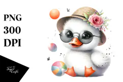 Baby Swan Hat Sunglasses PNG Product Image 1