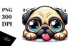 Crazy Pug Baby, Transparent PNG Product Image 1