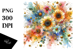 Abstract Watercolor Painting PNG Product Image 1