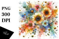 Abstract Watercolor Painting PNG Product Image 1