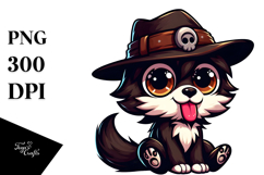 Silly Cartoon Reaper with Hat PNG Product Image 1
