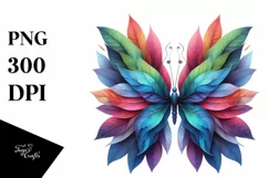 Vibrant Watercolor Butterfly, Transparent PNG Product Image 3
