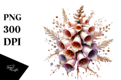 Shiny Foxglove Frame PNG Product Image 1